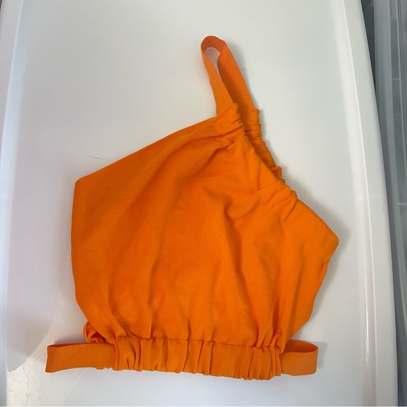 Camila Coelho Dominic Top Orange Size Small - Picture 3 of 4